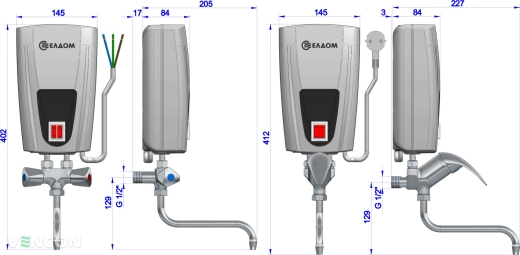 Eldom 6,5 kw E72 змішувач - Зображення 2