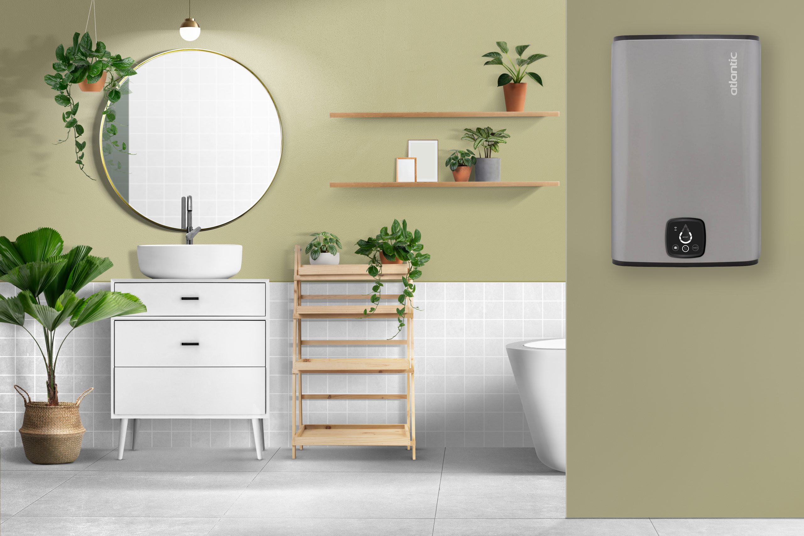 ATLANTIC STEATITE CUBE WI-FI ES-VM 75 S4 C2 WD (2400W) SILVER - Зображення 4
