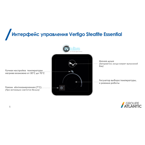 ATLANTIC VERTIGO STEATITE ESSENTIAL 100 MP 080 2F-220E-S - Зображення 3